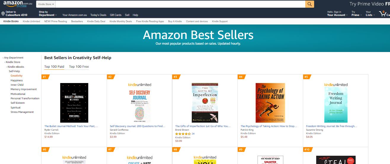 AmazonBestSellerTop5AustralianAmazon