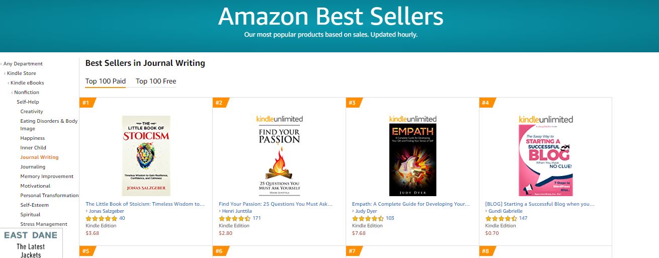 FreedomWritingAmazonBestSellerList